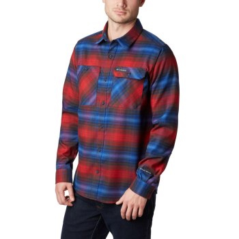 Columbia Overhemd Heren, Outdoor Elements Stretch Flannel Rood, 15FDSNTKJ